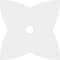 Ekena Millwork Cosmo Architectural Grade PVC Contemporary Ceiling Medallion, 24"OD x 3"ID x 9"C x 1"P CMP24CM-03000 - alternate 3